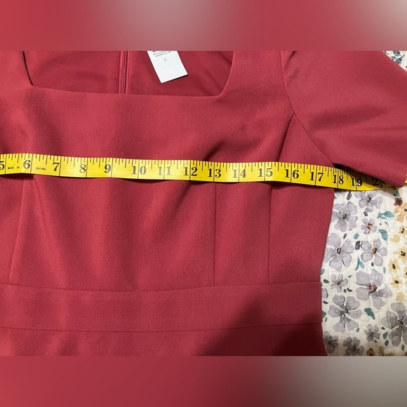 NWT!  J. Crew Square-Neck Sheath Dress in color Faded Spice - Picture 8 of 12